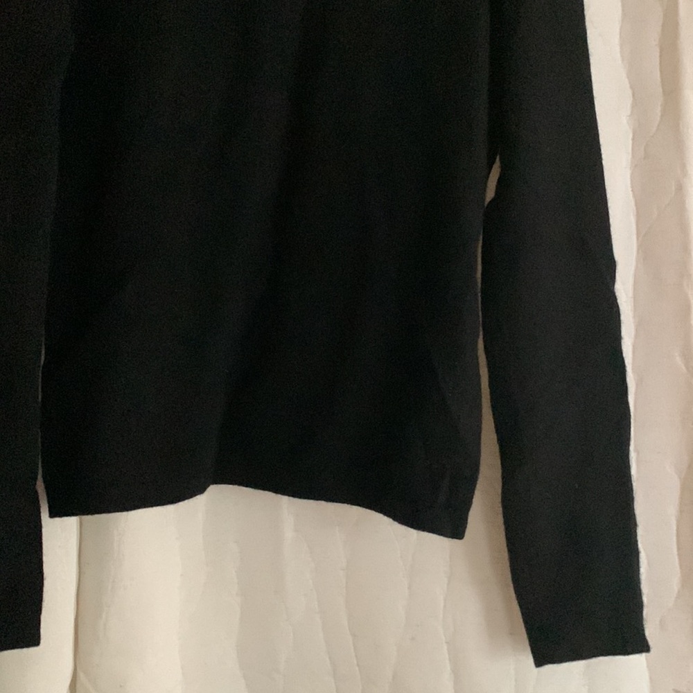 Hugo Buscati Collection Black Turtleneck Cashmere Sweater S - Picture 4 of 11